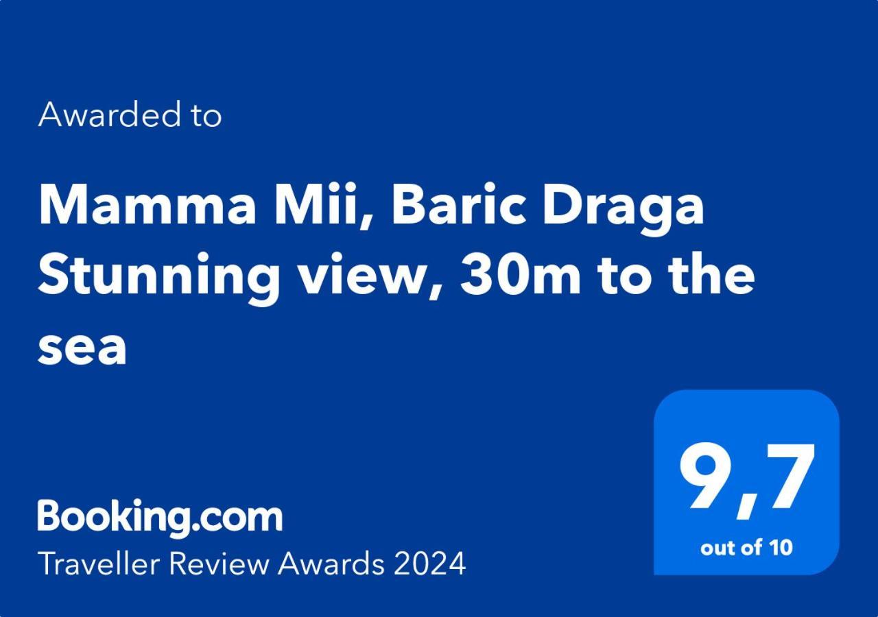 Mamma Mii, Baric Draga Stunning View, 30M To The Sea Apartment ภายนอก รูปภาพ